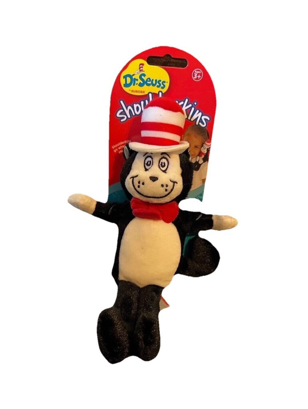 Dr. Seuss Cat in the Hat 8.5” Shoulderkins Plush New
